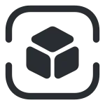 3d Cube Scan SVG Icon